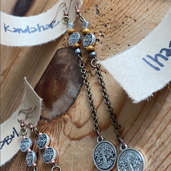 upcycled earrings FREE WITH A PURCHASE - Picture 5 of 13